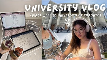 UNI DIARIES 📓🎧 first week @ uoft, campus life, classes, first impressions + advice