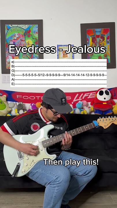 Eyedress - jealous guitar tutorial