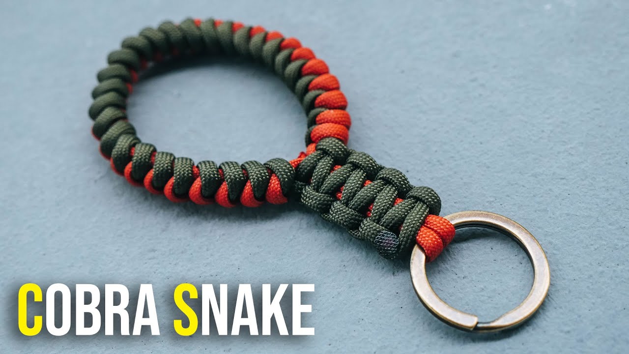 My Keys Look Cool Now  Cobra Snake Paracord Keychain 