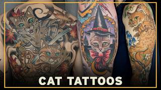Cat Tattoo Inspiration Cute Gothic Traditional Designs