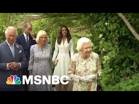 Queen Elizabeth II And The Royal Family Arrive At G-7 Event