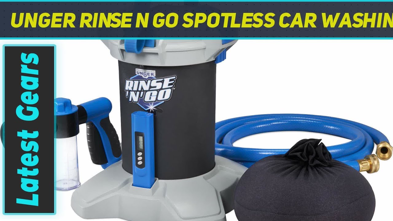 Unger Rinse N Go Spotless Car Washing System with Deionization Filter