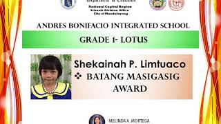 GRADE 1 LOTUS VIRTUAL RECOGNITION SPECIAL AWARDS