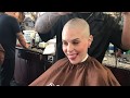 Brittany LV 3: Fauxhawk to Completely Bald in Barbershop (YT Original)