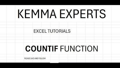 Master the COUNTIF Function in Excel | Step-by-Step Tutorial