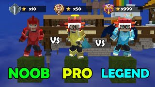 NOOB vs PRO vs LEGENDARY in Bedwars!! (Blockman GO)