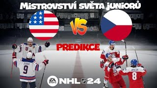 MS JUNIORŮ 2024!! [ČESKO/USA] Nejdramatičtější zápas?! |NHL24|