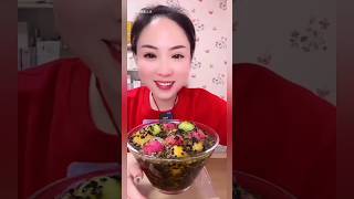 YY ICE BALLS DIP IN PASSION FRUIT ICE EATING ASMR #crunchyasmr