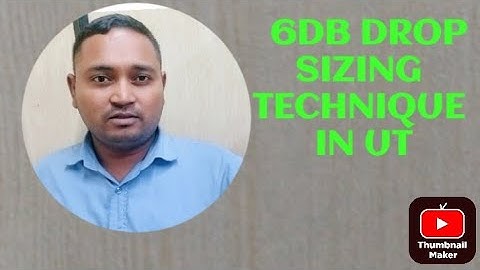 6db drop sizing technique in ultrasonic testing, 6db drop method