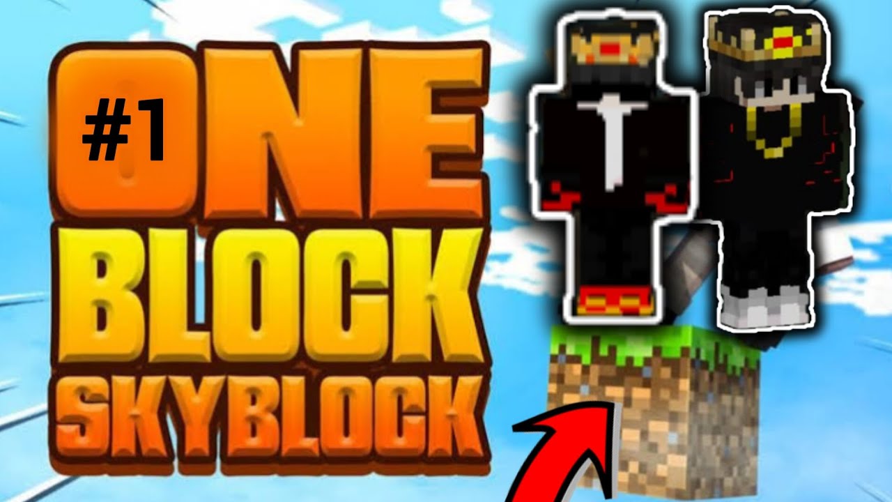 Minecraft: ONE BLOCK SKYBLOCK HARDCORE Series Me/My Friend Part 1 - YouTube