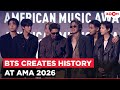 BTS creates HISTORY at AMA 2026; Beats Lady Gaga, Justin Bieber & more with 3 BIG WINS | Korean News