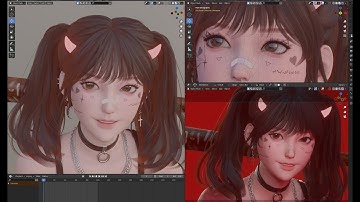 Blender - Turn a 2D concept into Beautiful 3D Girl with Blender - Free software