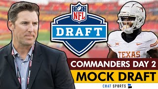 Washington Commanders Round 2 \& 3 NFL Mock Draft + Top Day 2 Commanders Draft Targets For NFL Draft