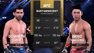 UFC 5 Gameplay Dominick Cruz vs Song Yadong