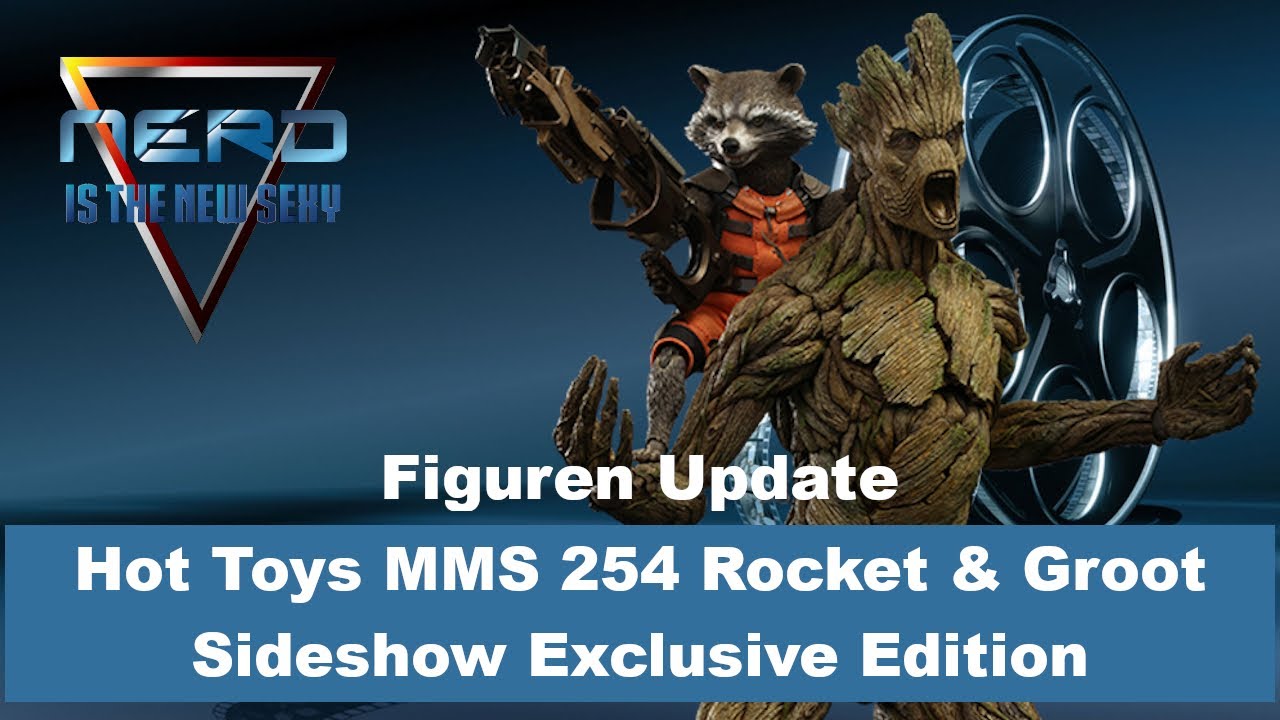 Update Hot Toys MMS 254 Rocket and Groot, Sideshow Exclusive Edition.