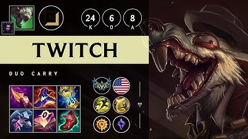 Twitch ADC vs Sivir - NA Challenger Patch 25.14