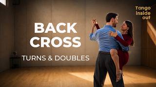 Back Cross Variations in Tango: Turns & Double Crosses #dance #tutorial