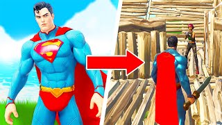 J'ai utilisé le SKIN SUPERMAN en DÉFILÉ DE MODE sur Fortnite !