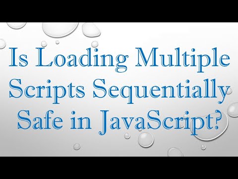 Is Loading Multiple Scripts Sequentially Safe in JavaScript?