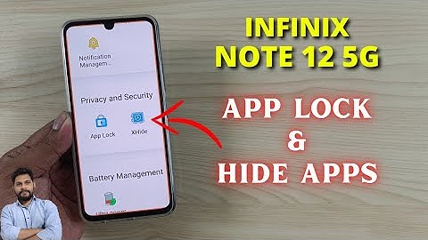 Infinix Note 12 5G : App Lock & Hide Apps