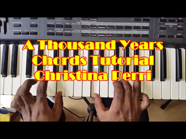 How To Play A Thousand Years - Easy Piano Chords Tutorial - Christina Perri  - Youtube