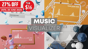 Blender 2.82 3D Music Visualizer (Free Royalty After Effects Template)
