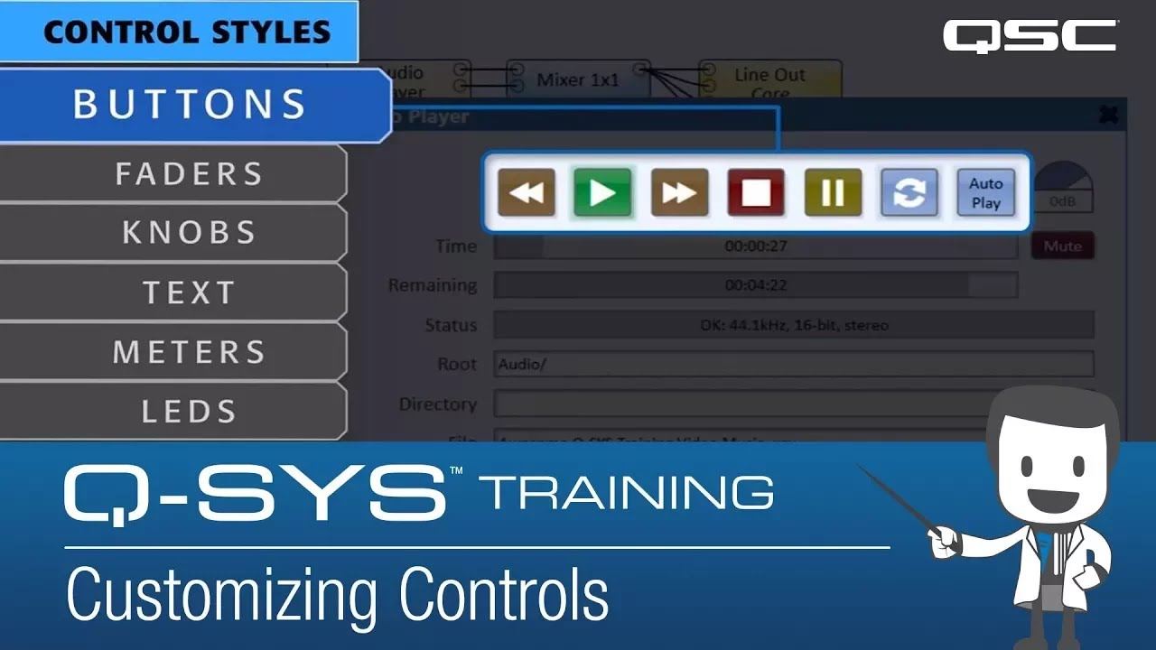 Q SYS Training Customizing Controls Control Overview YouTube Q SYS Training Customizing Controls Control Overview YouTube