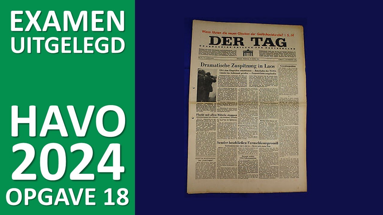 opgave 18 - Over de muur, over het ijzeren gordijn - YouTube