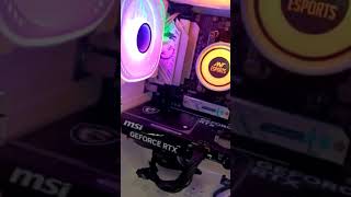 gaming pc setup with amd risen processor and gigabyte motherboard
