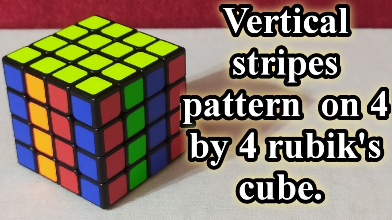 Cool pattern for 4×4 rubik's cube. 4 by 4 rubik's cube pattern #3 ...