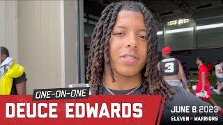 Deuce Edwards discusses his experience camping at his “dream school” Ohio State