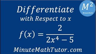 Differentiate with respect to x f x 2 2x 4 5