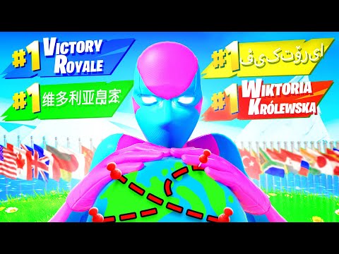 Winning Fortnite In EVERY Country!