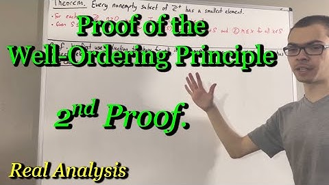 Second proof of the Well-Ordering Principle (ILIEKMATHPHYSICS)