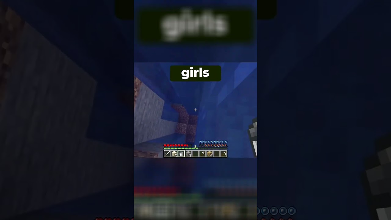 girls vs boys playing Minecraft