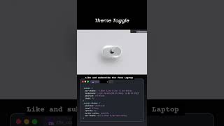 toggle Theme for light and dark theme #cssanimation #css