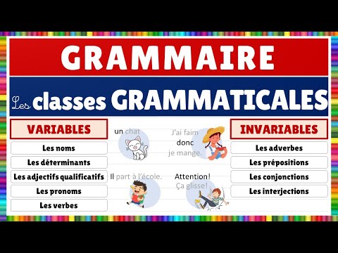 Apprendre le français || Grammaire : Les classes grammaticales