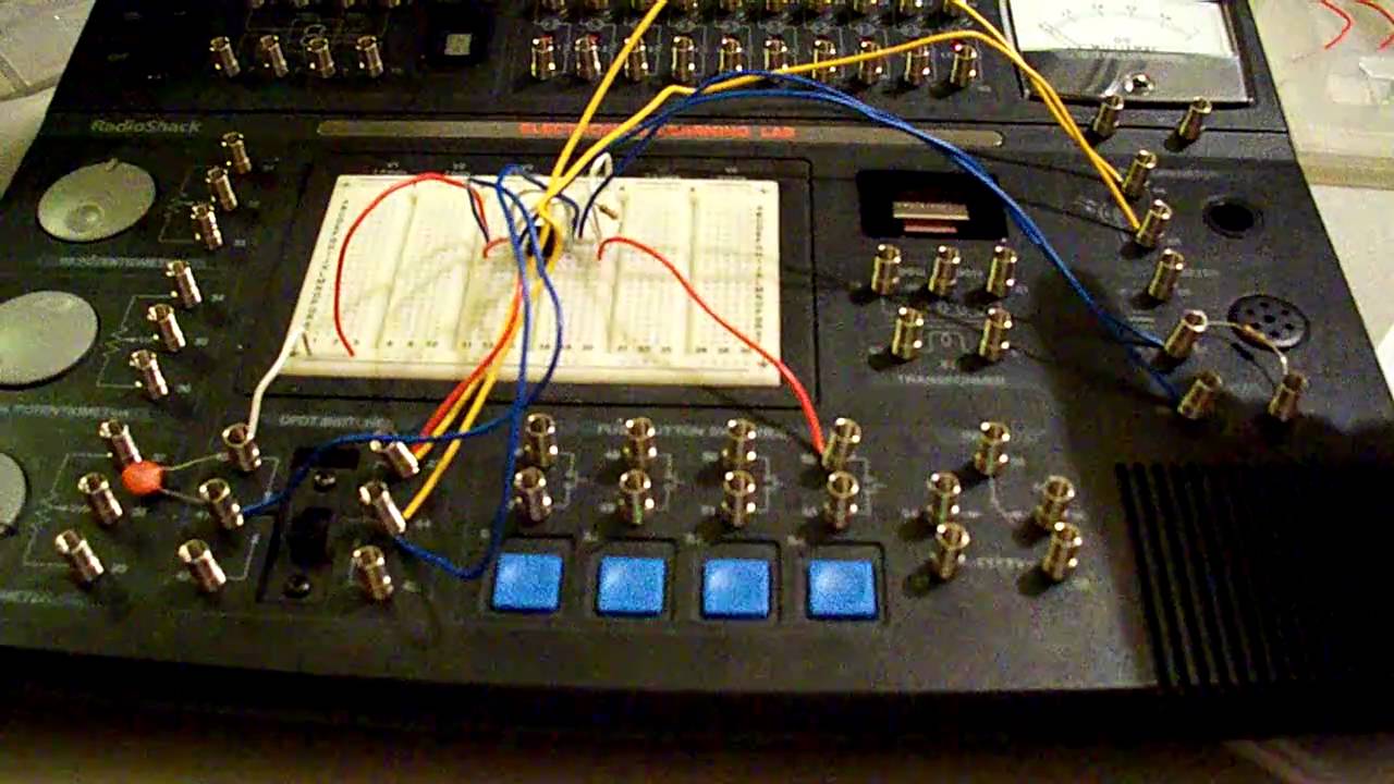 Radio Shack Electronics Learning Lab Using A Photoresistor To Control