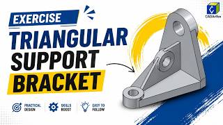 Triangular Support Bracket in FreeCAD | Step-by-Step 3D Modeling Exercise