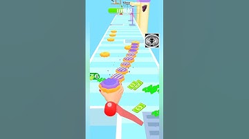 Donut Stack 3D Android, ios All Levels Gameplay #Shorts