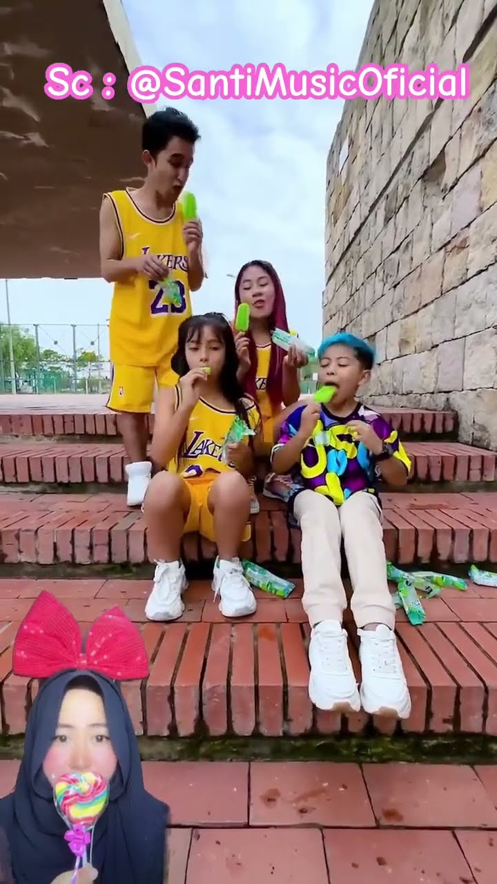 UMPETIN ESKRIM DI DALAM BAJU SANTi ⁉️?@SantiMusicOficial #shorts #funny #dubbing