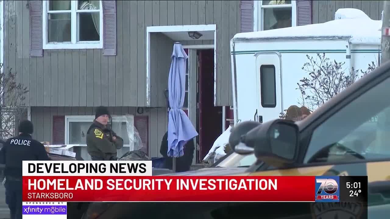 Homeland Security investigation underway in Starksboro