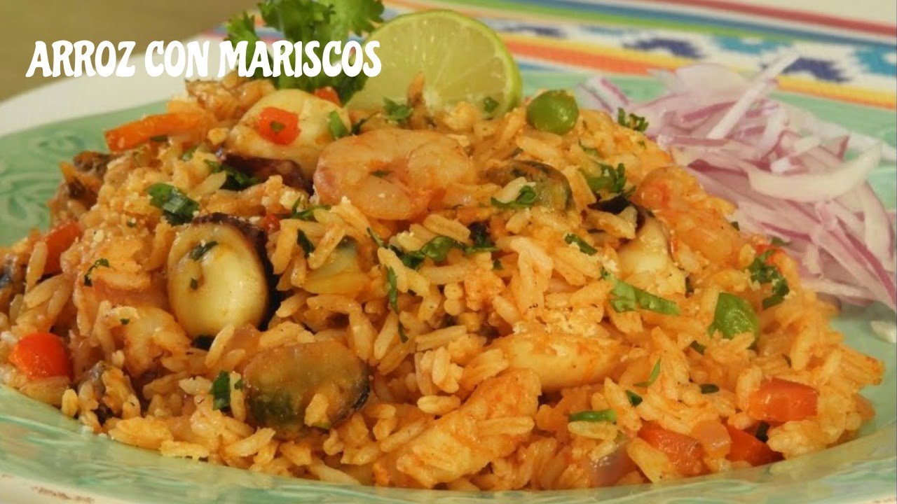 ARROZ CON MARISCOS RECETA PERUANA FÁCIL Y RÁPIDA DE PREPARAR - YouTube