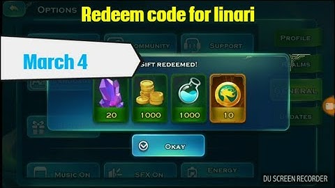Redeem code for linari Art of conquest March 4