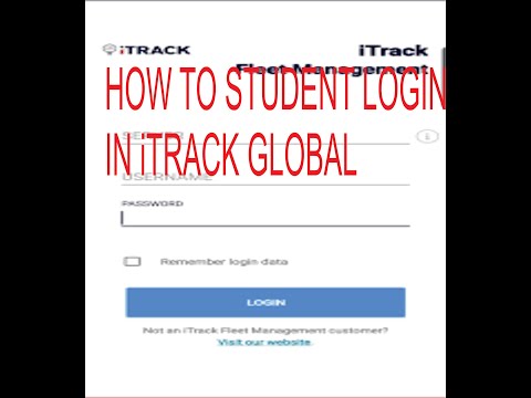 iTrack Student's login (स्टुडेंट itrack global में Login कैसे करें)