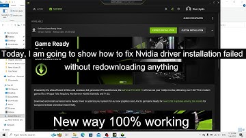 Fix:GeForce Game Ready Driver Installation Failed on Windows 10/11||No redownload req Version 528.02