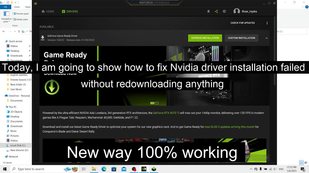 GeForce Game Ready Driver, 528.02, Windows 10 64-bit, Windows 11