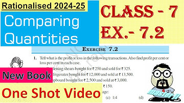 Ex. 7.2 Class 7 Maths Chapter 7 (Comparing Quantities)