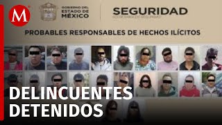 En Toluca, detienen a 29 personas acusadas de diferentes delitos