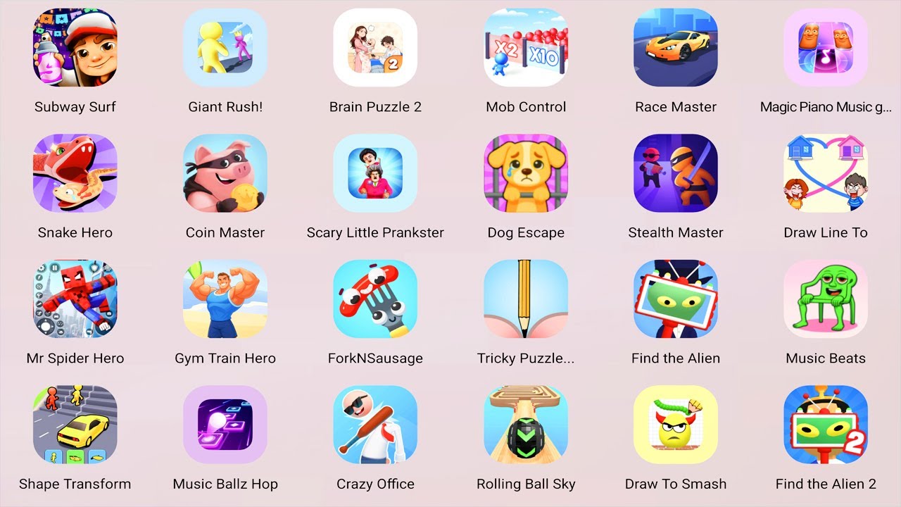 Roblox,Brain Puzzle 2,Draw Line To Home,Giant Rush,Draw To Smash,Skibidi Toilet,Save The Fish 2...